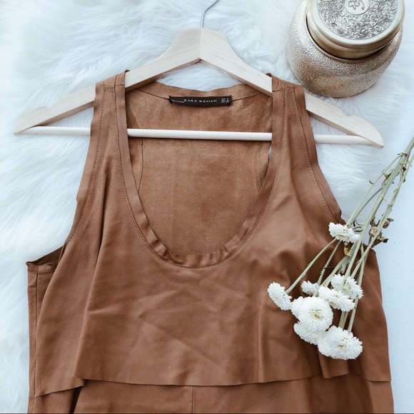 ZARA soft leather dress - Picture 5 of 8